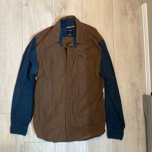 RVCA mens button up, LG